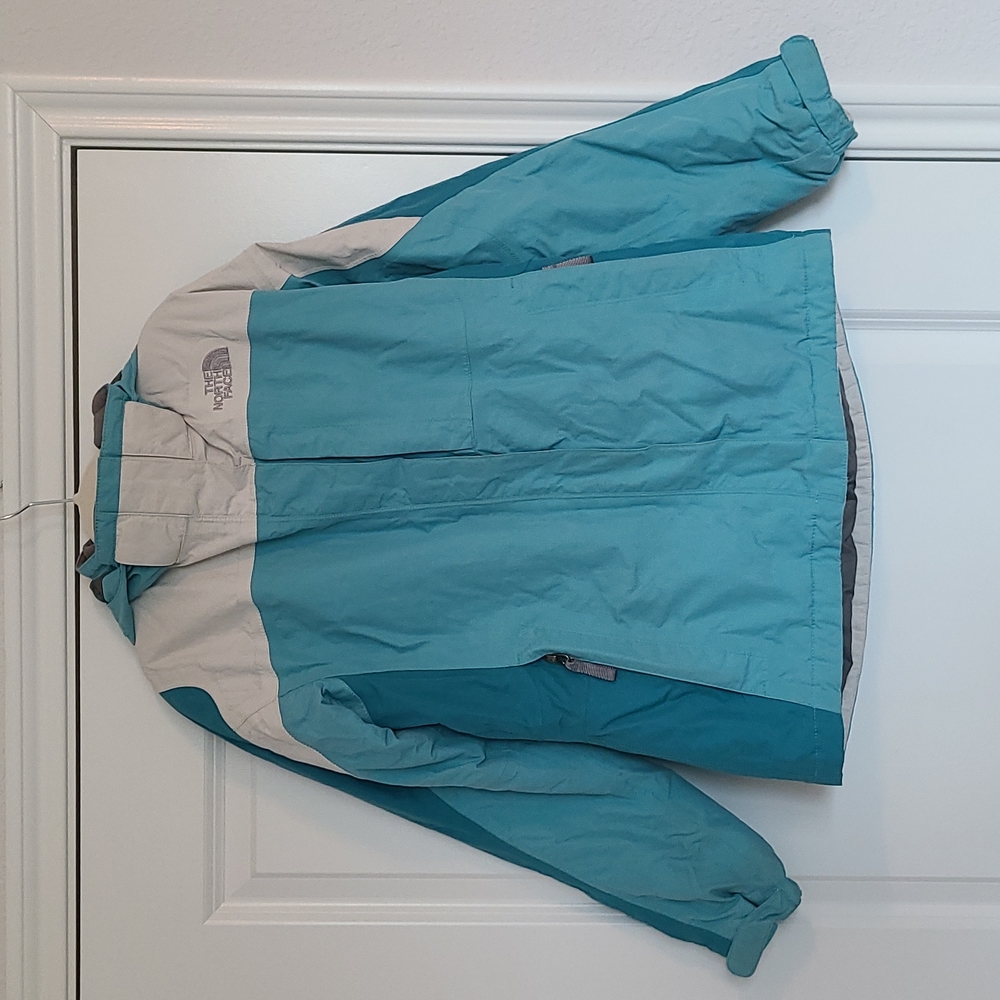 Northface HyVent ski jacket blue, girls size LG
